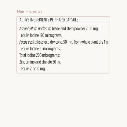 Hair + Energy Formula | without  Plan