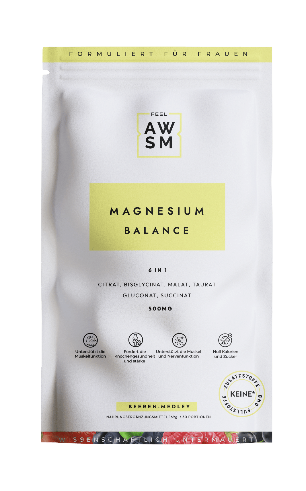 Magnesium Balance – 30 Sticks, 6 Formen, für Frauen entwickelt